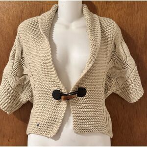 Forever 21 Beige Knit Cardigan Small – Dollman Sleeve Cottage core